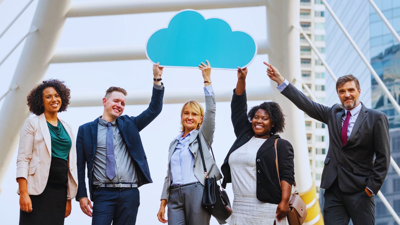 Team of professionals representing cloud solutions